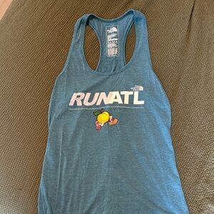 The North Face Women's Teal Graphic Running Tank